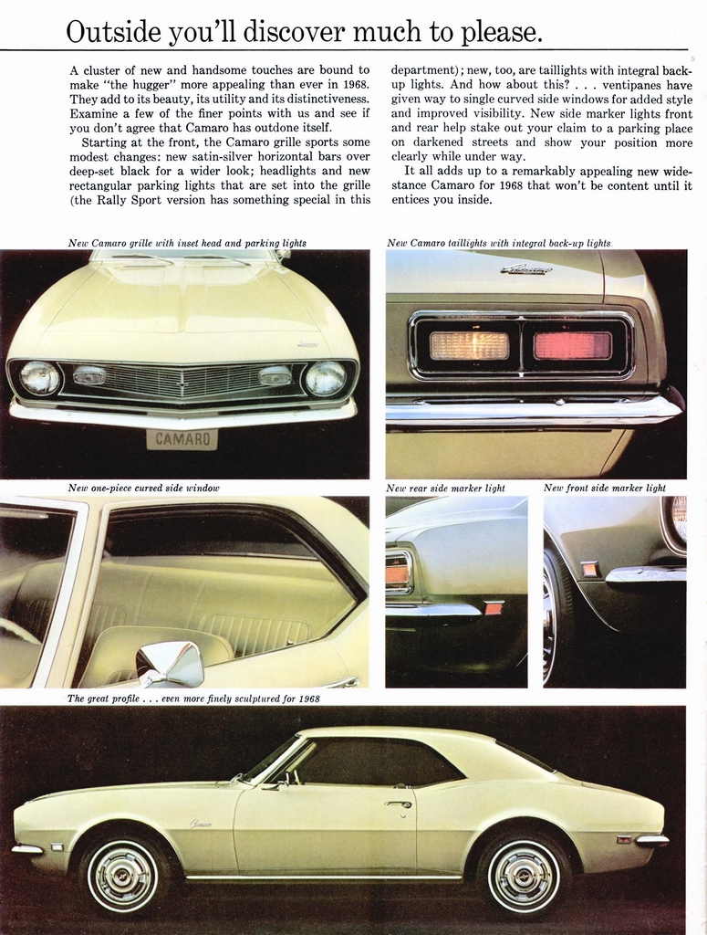 1968 Chev Camaro Brochure Page 6